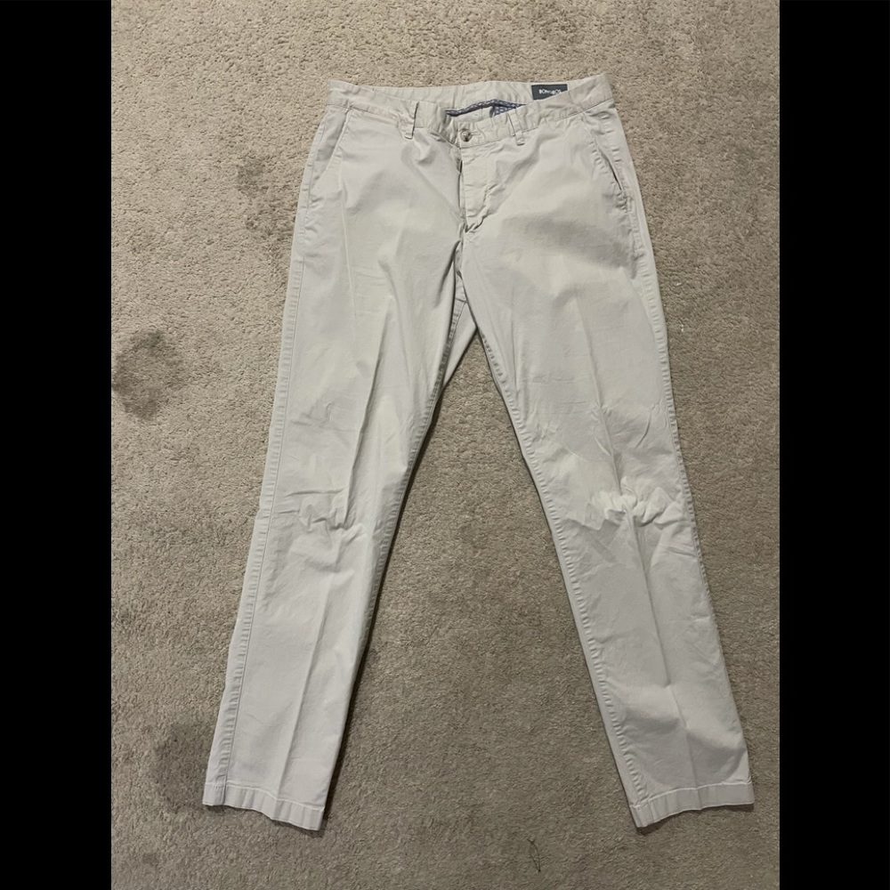 Bonobos Men’s Summer Weight Chinos 35x34 Athletic Fit White